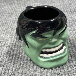 Marvel Disney Parks Incredible Hulk 3D Sculptured Ceramic Coffee Hot Cocoa Mug