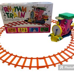 Rhythm Train One Man Band Vintage Toy Made in Japan