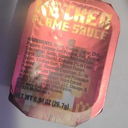 Nether Flame Sauce From The Minecraft Movie Meal At McDonalds
