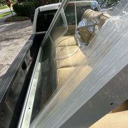 White Aluminum Clear Glass 53x83