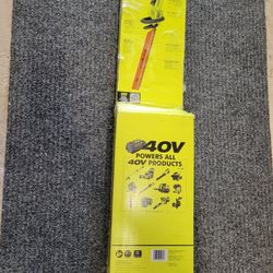 NEW RYOBI RY40HG01B 40V 24 INCH CORDLESS BATTERY HEDGE TRIMMER - TOOL ONLY