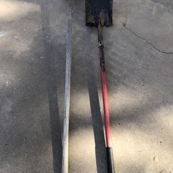 Long Grub Hoe And Square Nose Shovel 