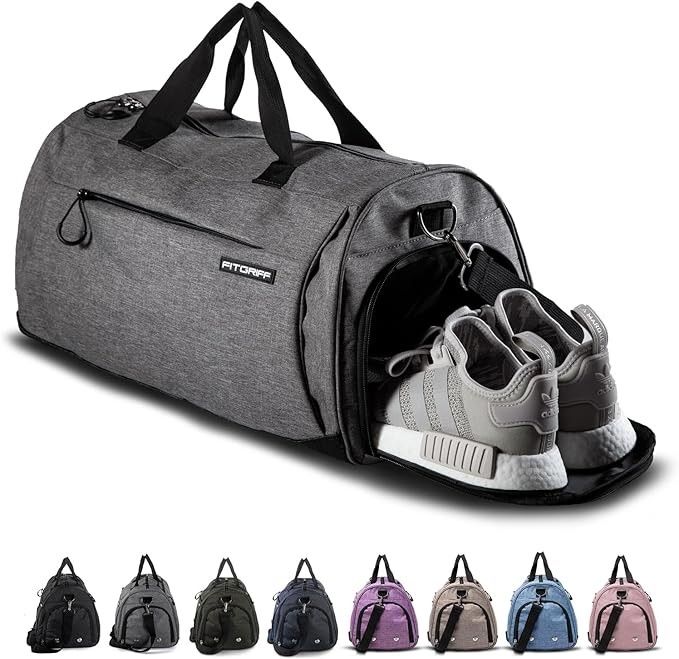 Gym Bag with Shoe & Wet Compartment – Duffle for Travel, Sports & Fitness