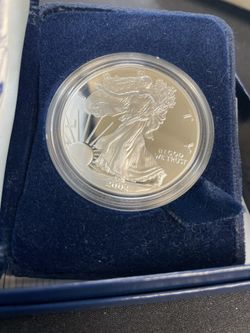 2002 Silver American Eagle One Dollar Coin