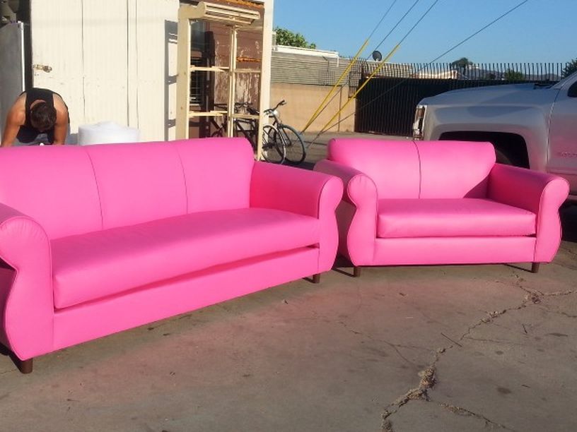 New Pink Leather Couches For In, Hot Pink Leather Sofa