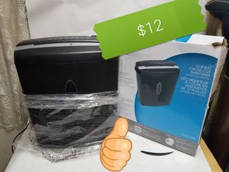 12 sheet cross cut shredder $60 value