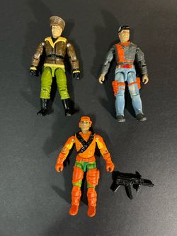 Vintage G.I. Joe Action Figures Lot of 3