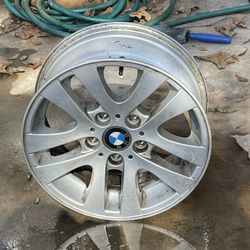 4 Bmw Wheels  4 Used  Tires Inflated .1 Tire Off  Wheel