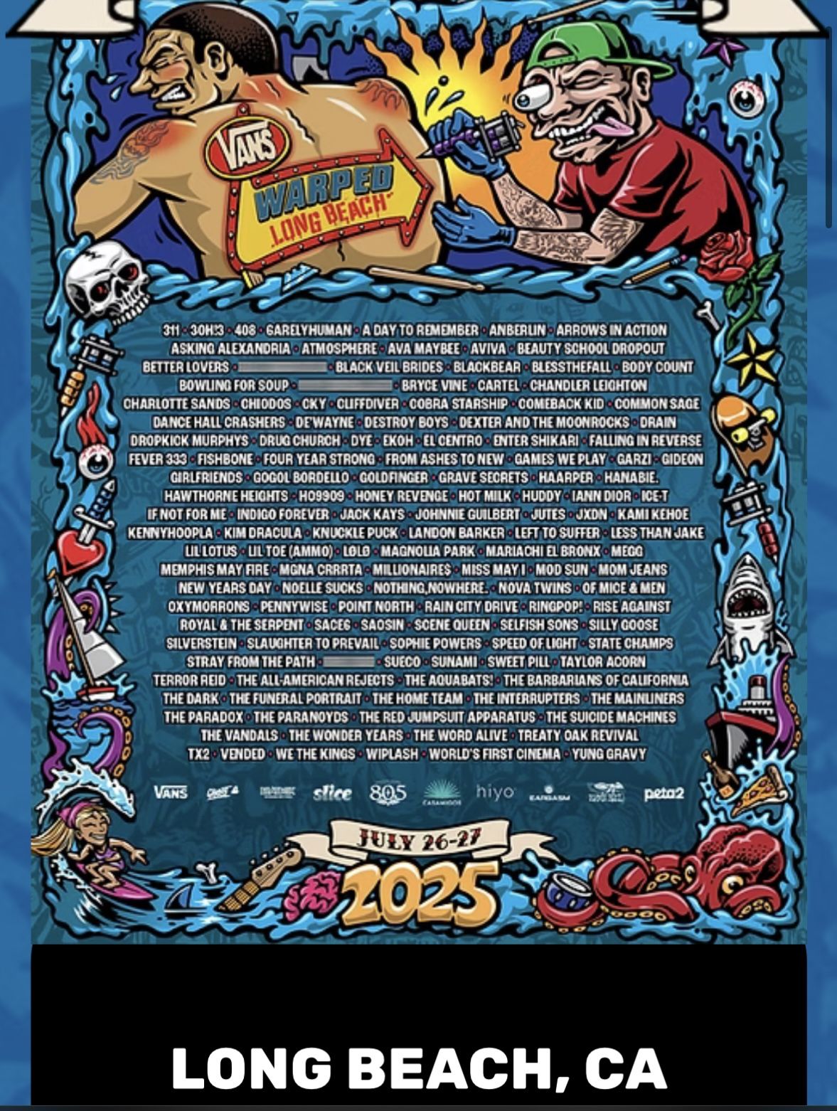 Warped Tour Long Beach Tickets!