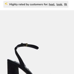 Steve Madden Lessa Black Suede Heels 