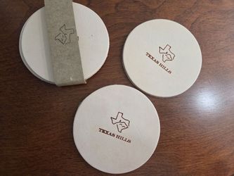 Leather coasters