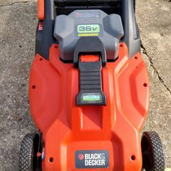 Black and Decker outdoor power tools & battery powered lawnmower 