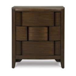 Two Wooden Nightstands 