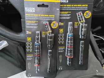 Klein Tools Impact Flip Socket Set with Swivel Adapter