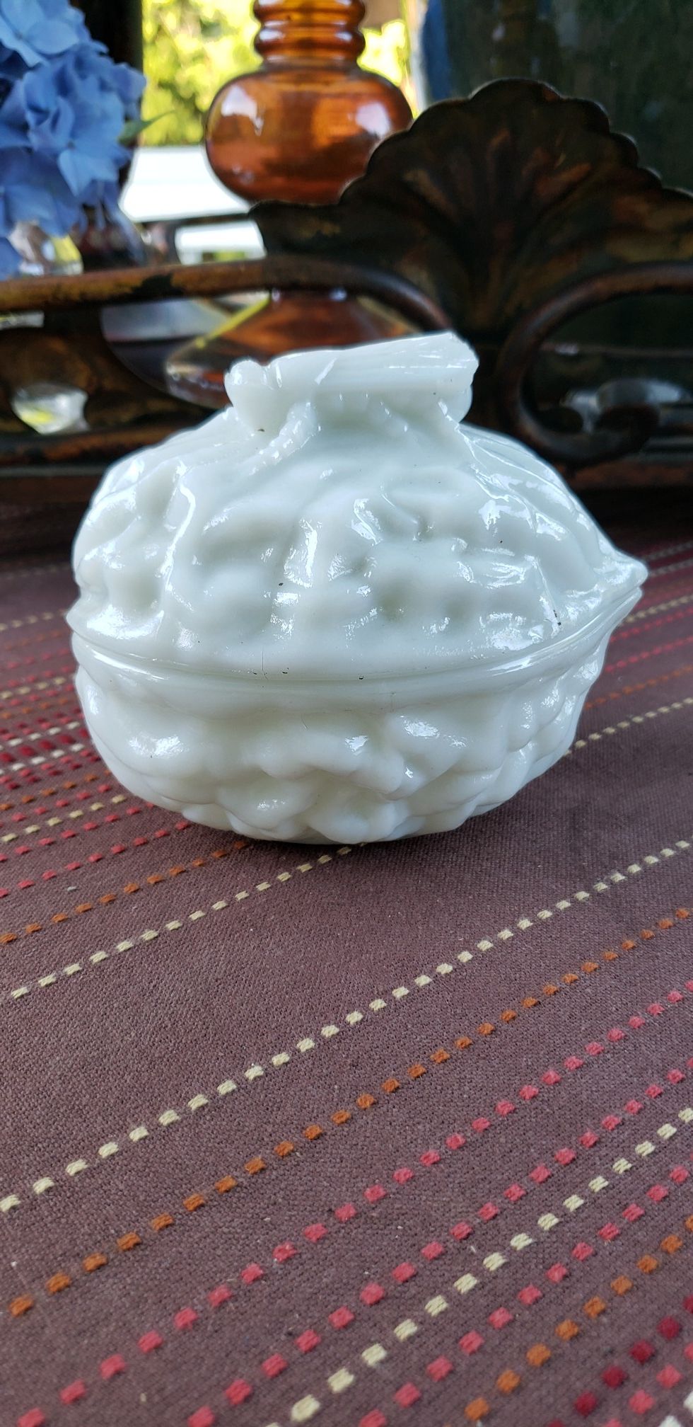 Collectible Glass Opportunity...Vallerysthal Milkglass Acorn with Fly.