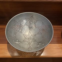 2 -  1950-60s  Aluminum  three Leg  Colanders