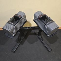 90lb Powerblock Elite Exp Sport Adjustable Dumbbells 