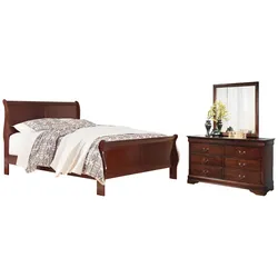 Alisdair King Sleigh Bed with Mirrored Dresser Three-Day Bonanza