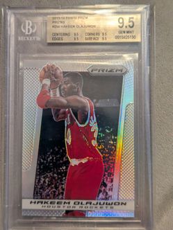 2013 Panini Prizm Silver Prizm #254 Hakeem Olajuwon BGS 9.5