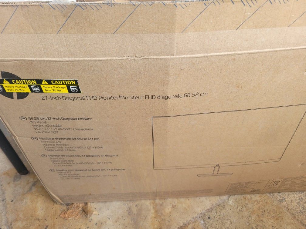 HP 27 Inch FHD Monitor