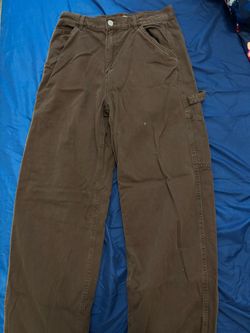 GARAGE Brown Baggy Carpenter Work Pants