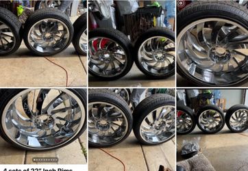 Selling all 4 tires and rims size 22’s