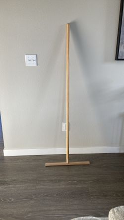 Handmade wooden broom stick