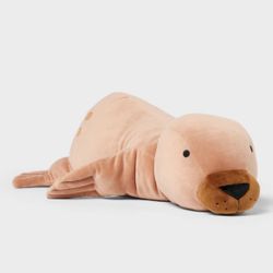 Seal Weighted Plush Kids’ Throw Pillow Brown - Pillowfort