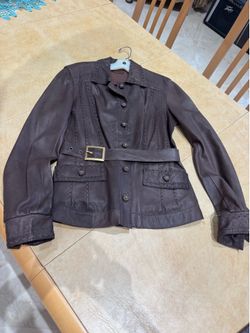 PRICE DROP: BENEDETTA NOVI, 46, FITTED, ONE-OF-A-KIND SAMPLE DARK BROWN LAMBSKIN
