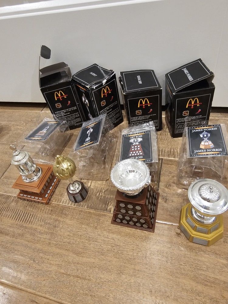 2003 McDonald Greatest NHL Trophies Collectibles. Boxes And Original Packaging. Price For All