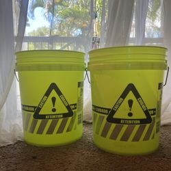 5 Gallon Buckets (x2) “Highly Visible”