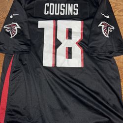 Nike New Kirk Cousins #18 Atlanta Falcons OnField Game Jersey Black Men’s XL