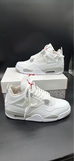 Air Jordan 4 White Oreo Sneakers sz 9
