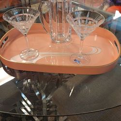 Waterford Crystal Martinis And Pitcher