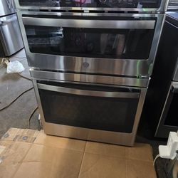 2025 GE SMART 30 INCHES MICROWAVE OVEN COMBO BUILT IN STAINLESS STEEL LIKE NEW