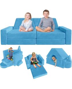 New in box! 15pcs Modular Kids Play Foam for Toddler, Convertible Furniture for Playroom Bedroom, Floor Cushion for Boys and Girls, Building Fort for 