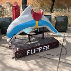 Flipper Coin Operated Kitty Ride Antique Collect