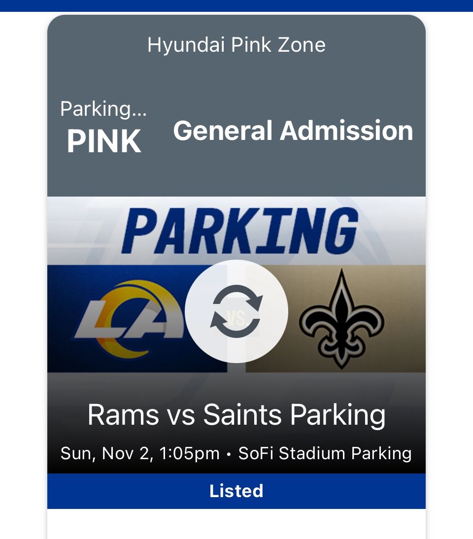 Rams Vs Saints Parking Tailgate Area Pi 