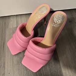 Pink Puffy Flip Heel Women’s Shoes 