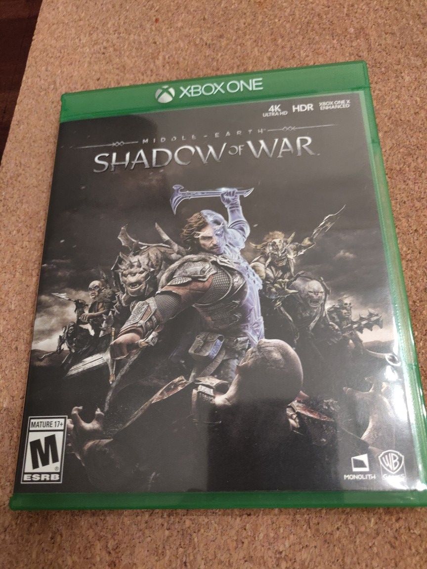 Middle-Earth Shadow Of war Xbox one game