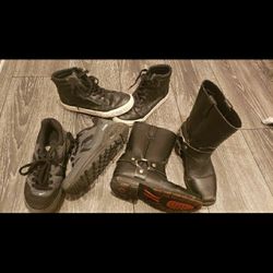 Double H Harness Boot Oiled Leather Motorcycle Biker Cowboy Riding Boots KIDS PLUS NIKE AND OLD NAVY SHOES
