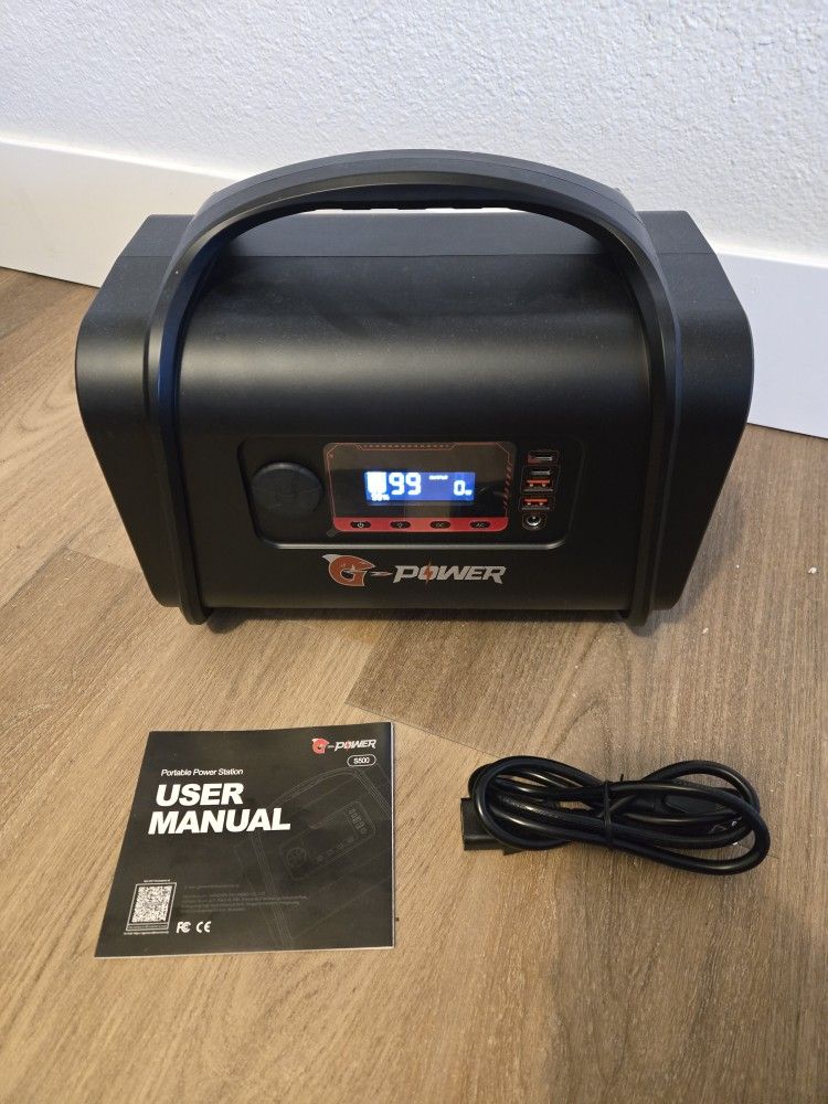 G-Power 500w 557Wh Portable Power Station 