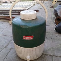 Vintage Coleman two gallon water jug for camping