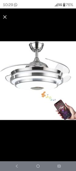 Ceiling fan with speaker