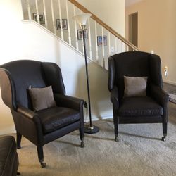 Restoration Hardware All Leather Living Room Sofa Set