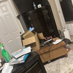 Two side dressers, one large dresser