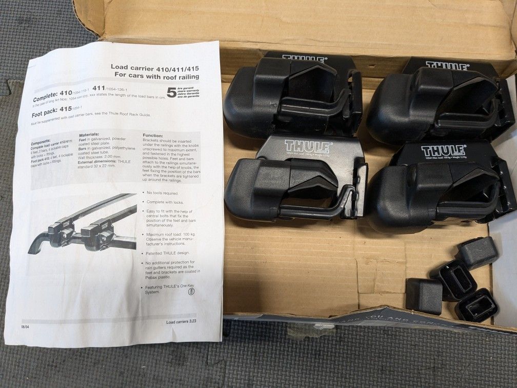 Thule - #415 Railing Feet (4) for Square Bars