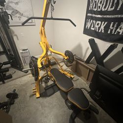 Powertec WORKBENCH LEVERGYM (with or without 245 lbs, Olympic weight plates)
