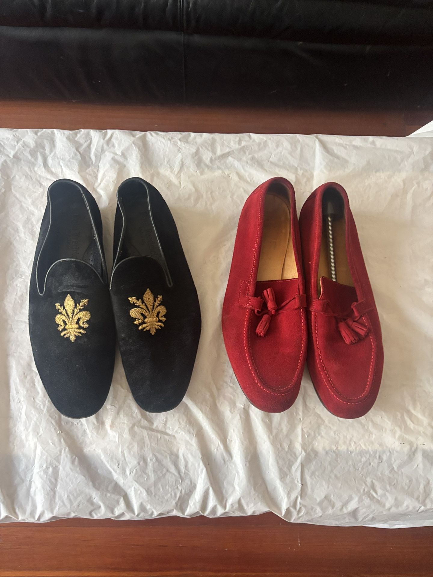 2 Paul Frederick Suede Dress Loafers Size 11