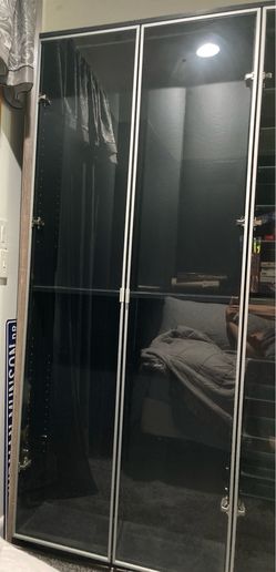 IKEA Billy bookcase glass doors and shelves